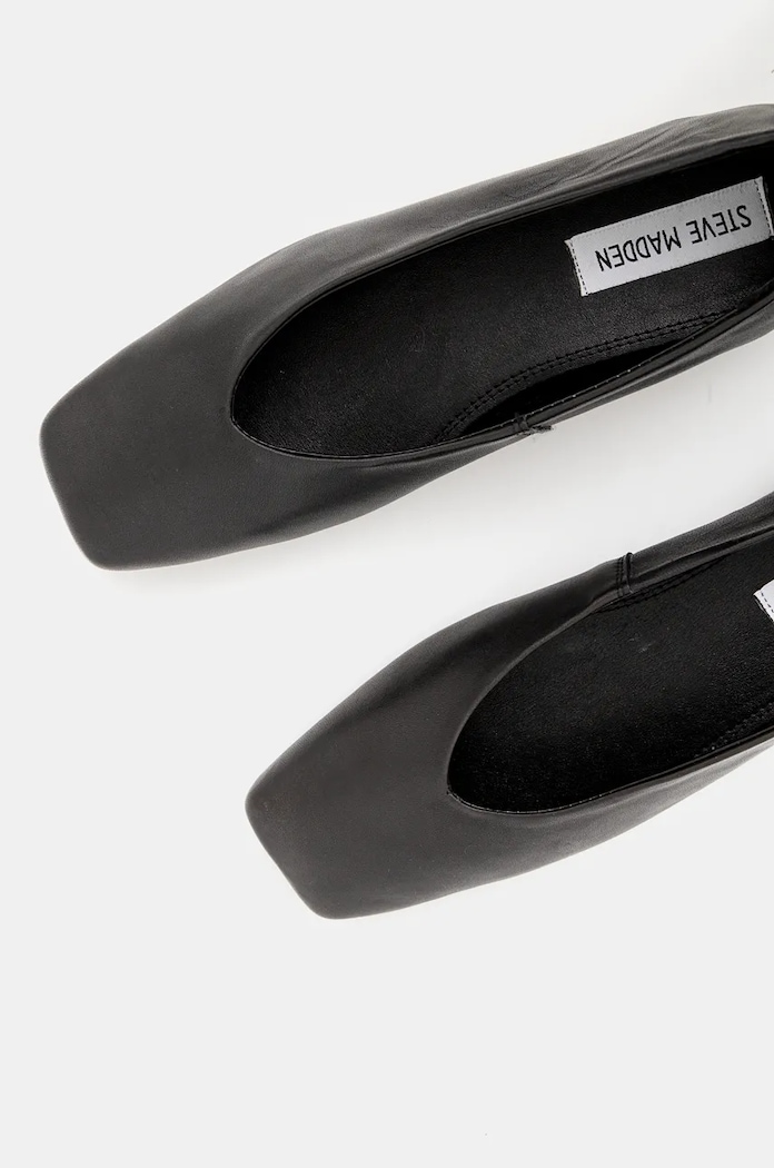 Usnjene balerinke Steve Madden Fosse SM11003263.017 črna