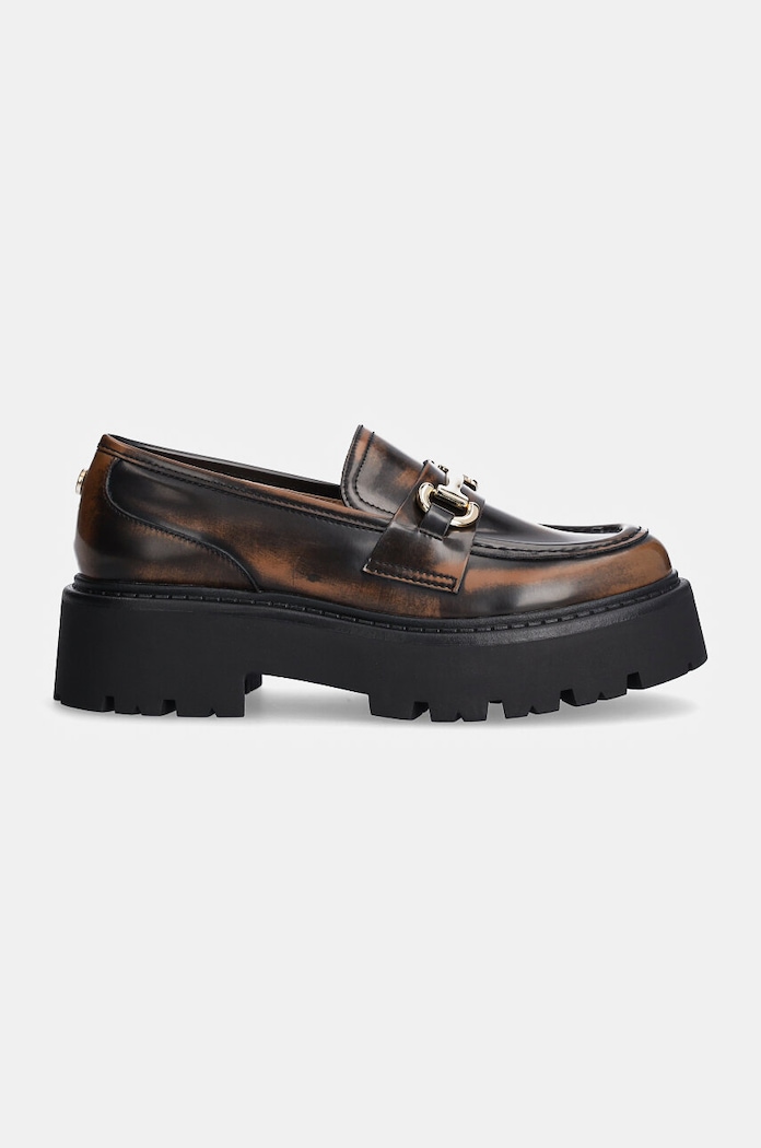Steve Madden mocasini de piele Occupy SM11003276.22K maro AW25