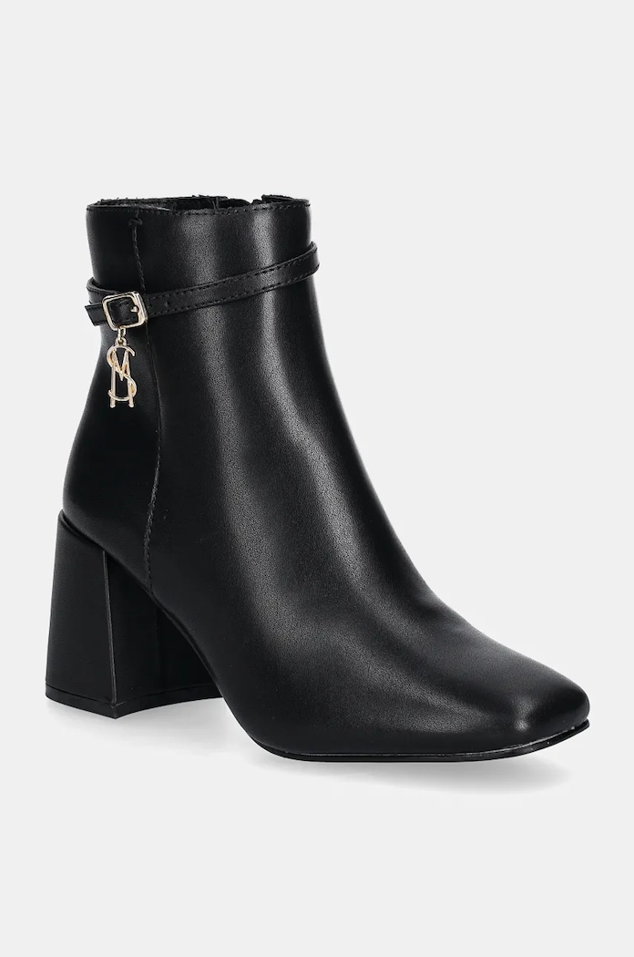Steve Madden botki Risa-E słupek czarny SM19000116.05O