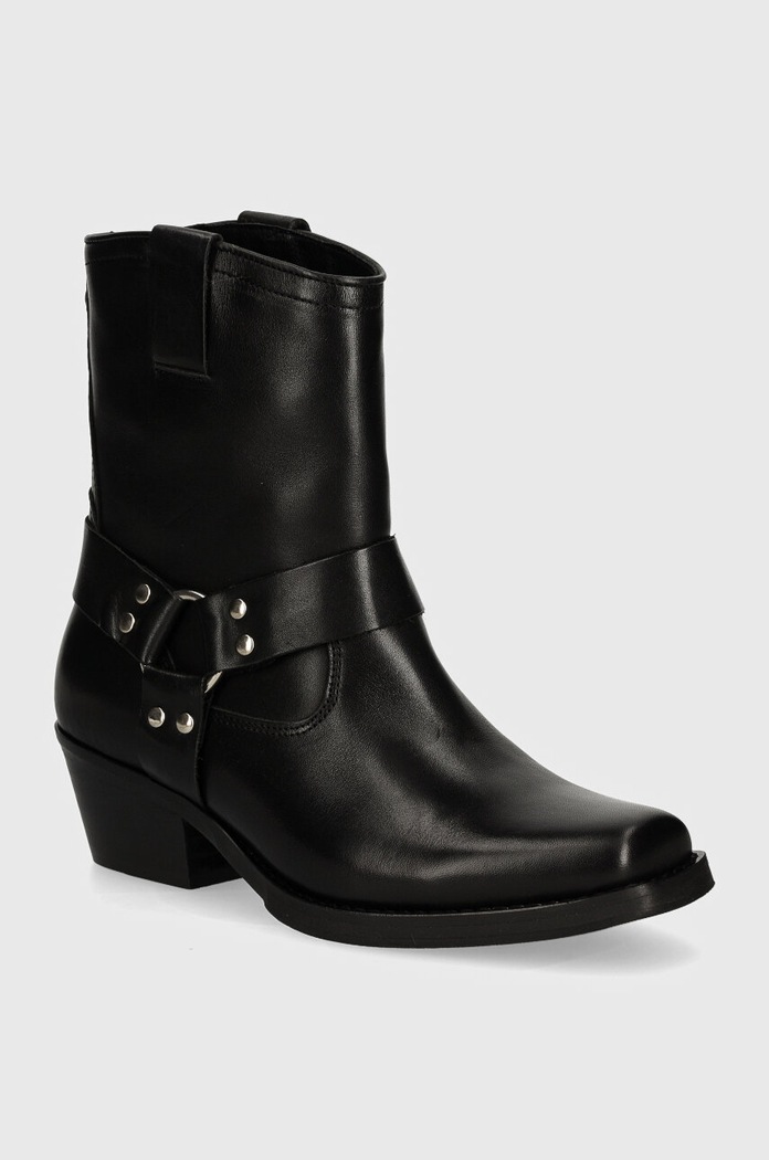 Westernové kožené boty Steve Madden Quintana přírodní kůže černá SM11003295.017
