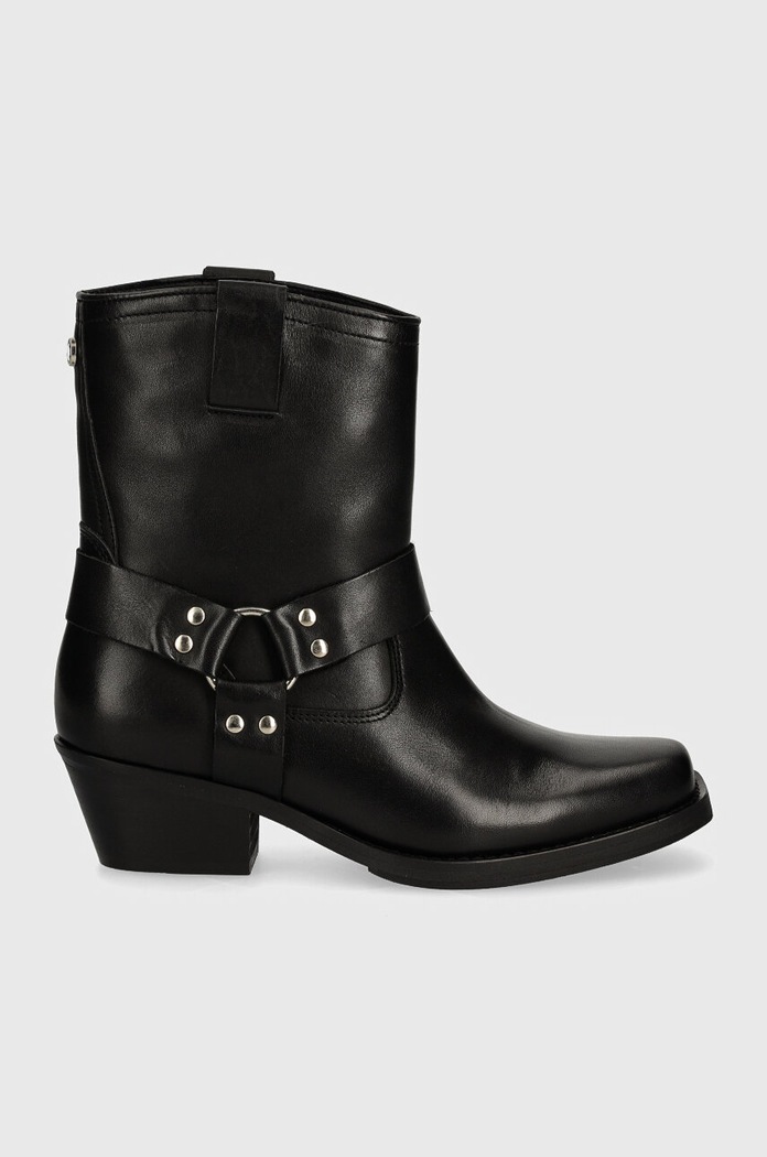 Westernové kožené boty Steve Madden Quintana SM11003295.017 černá AW24