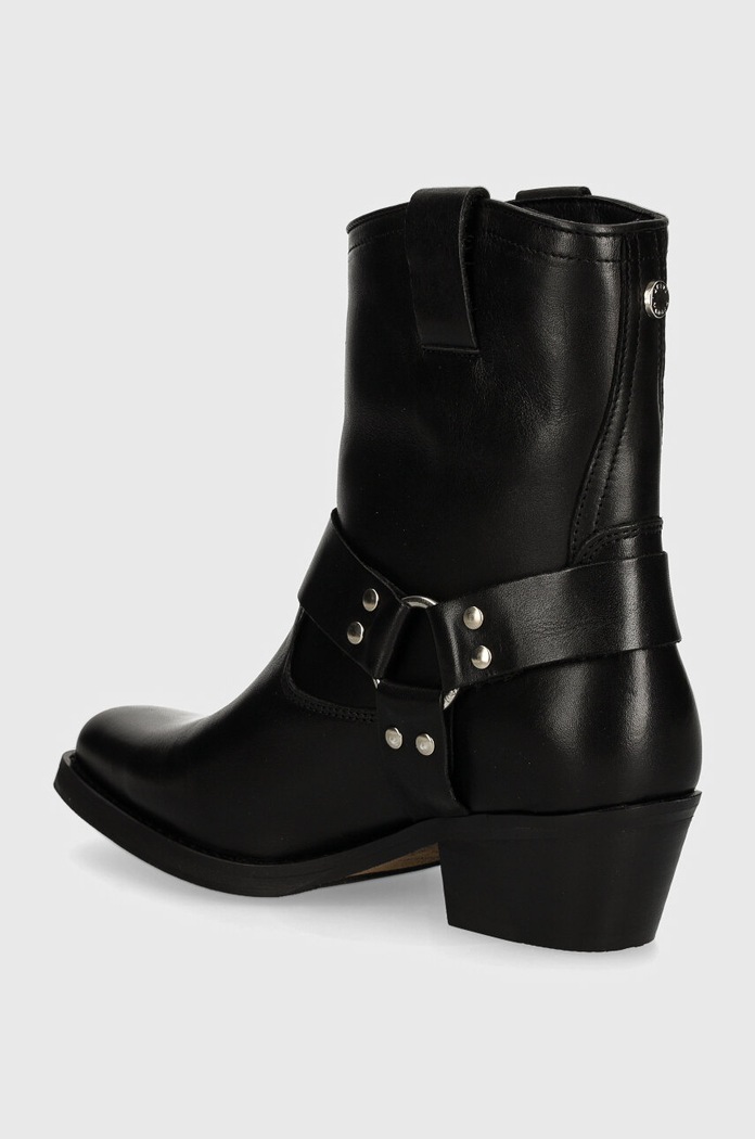 Boty Westernové kožené boty Steve Madden Quintana SM11003295.017 černá