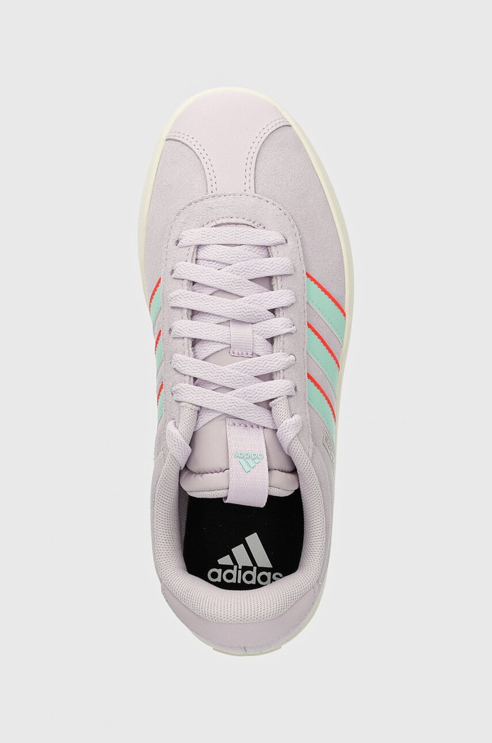 Tenisice od brušene kože adidas Vl Court ljubičasta IF4468
