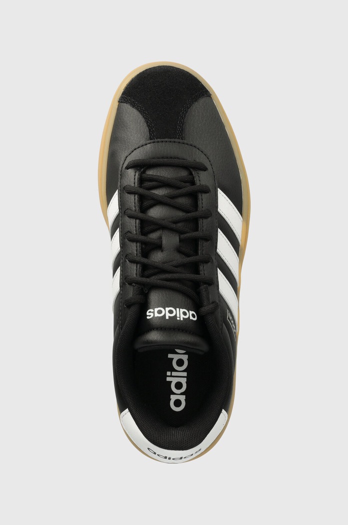 Kožené tenisky adidas Vl Court Bold čierna IH3081