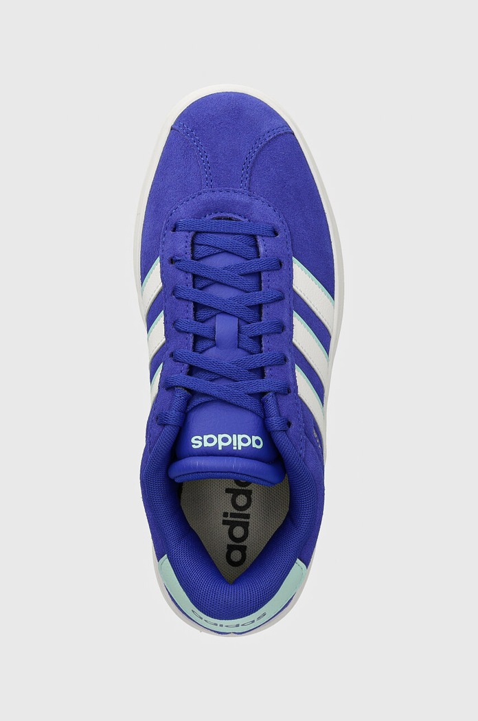 Semišové sneakers boty adidas Vl Court modrá IH8088