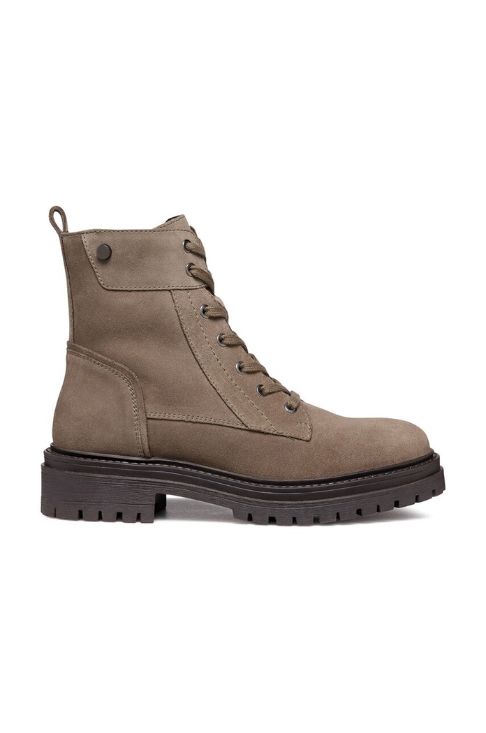 Geox stivaletti alla caviglia in camoscio D IRIDEA pelle scamosciata beige D16HRC.00022.C6029