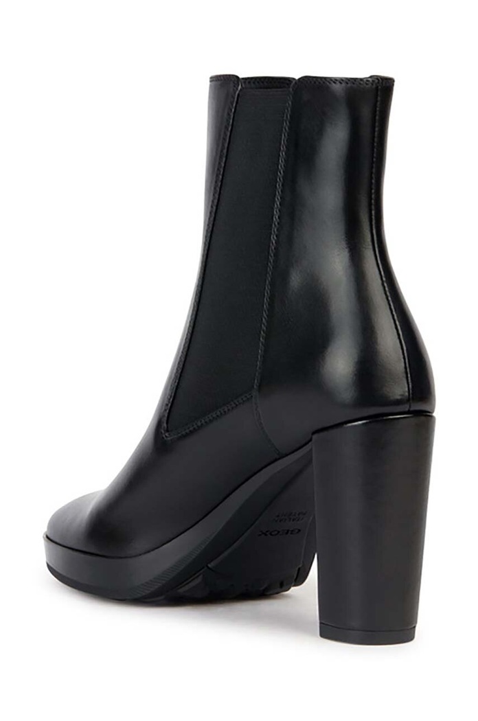 Δερμάτινες μπότες Geox D WALK PLEASURE 85 μαύρο D35TFC.00043.C9999
