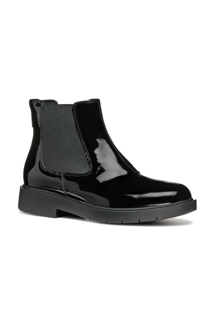 Δερμάτινες μπότες Geox D SPHERICA EC1 D46QRE.00066.C9999 μαύρο AW24