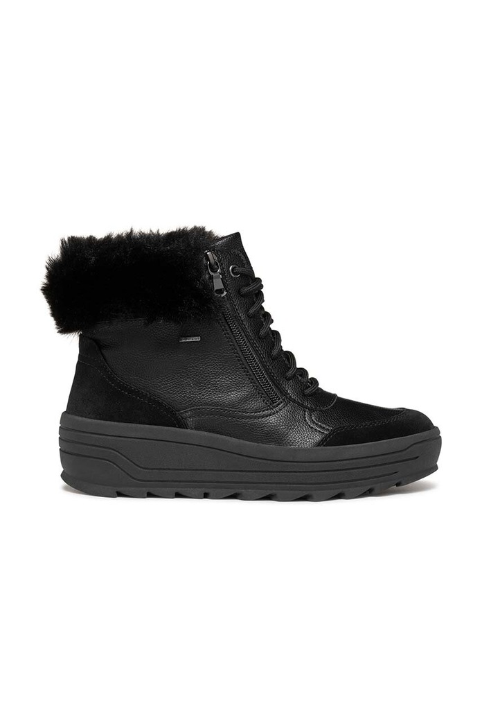 Geox botine D MILLEINY B ABX cu snur negru D46WNB.0FE22.C9999
