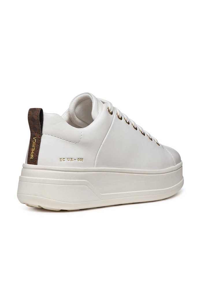 Παπούτσια Δερμάτινα sneakers Geox D SPHERICA ECUB-2 D46WVA.00085.C1000 λευκό