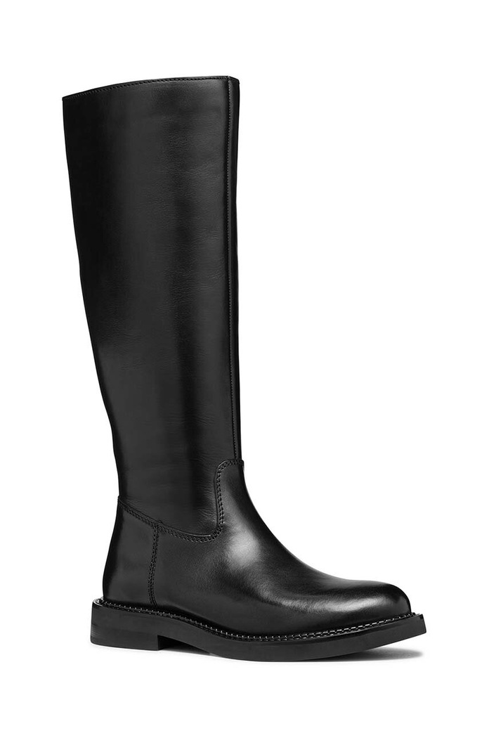 Kožené čižmy Geox D SERILDA D46WYA.00043.C9999 čierna NC25