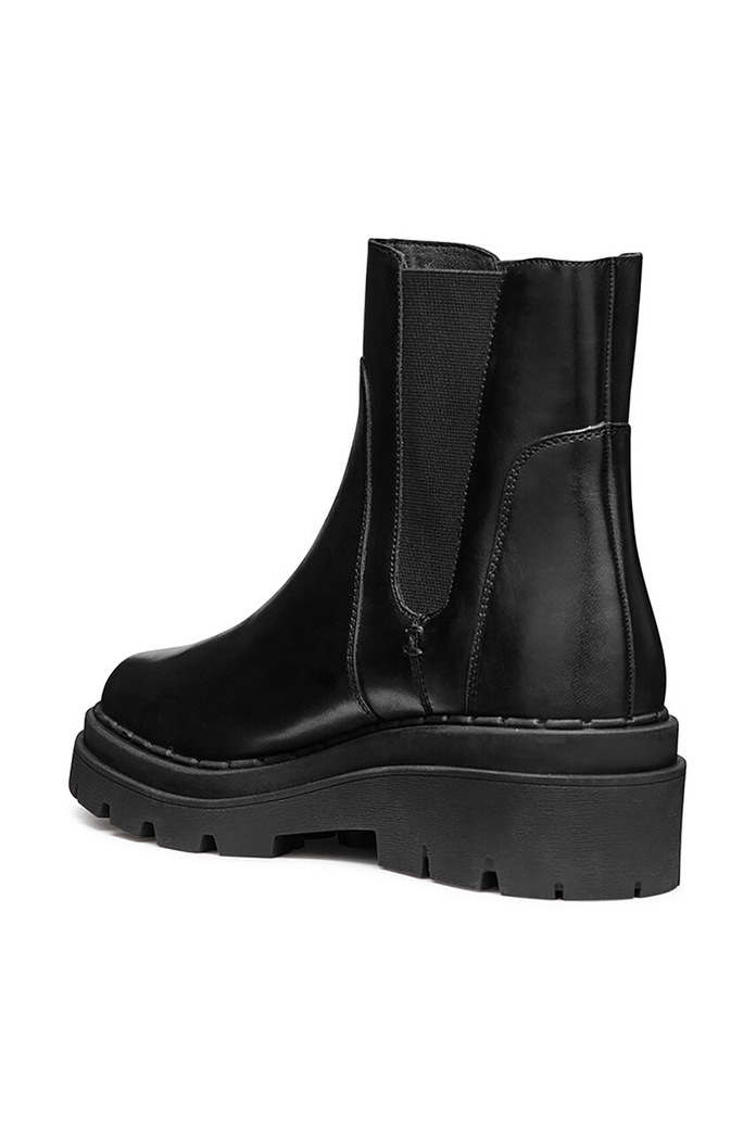 Kožené členkové topánky Geox D FELLENY čierna D46XEC.043NH.C9999