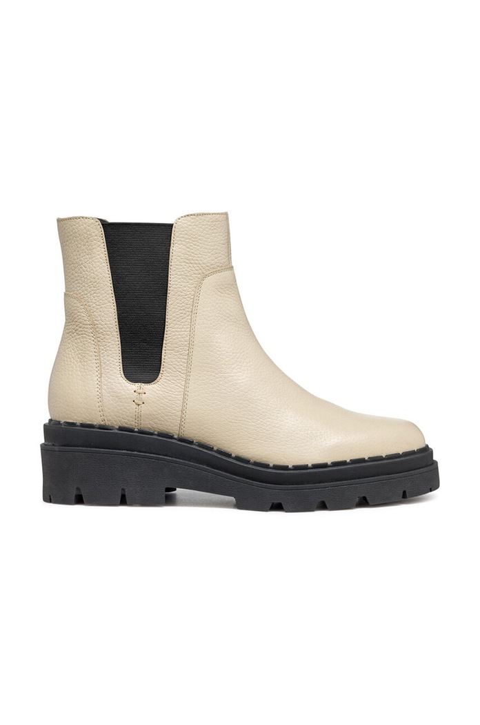 Geox cizme de piele D FELLENY neizolat bej D46XEC.046NH.C6182