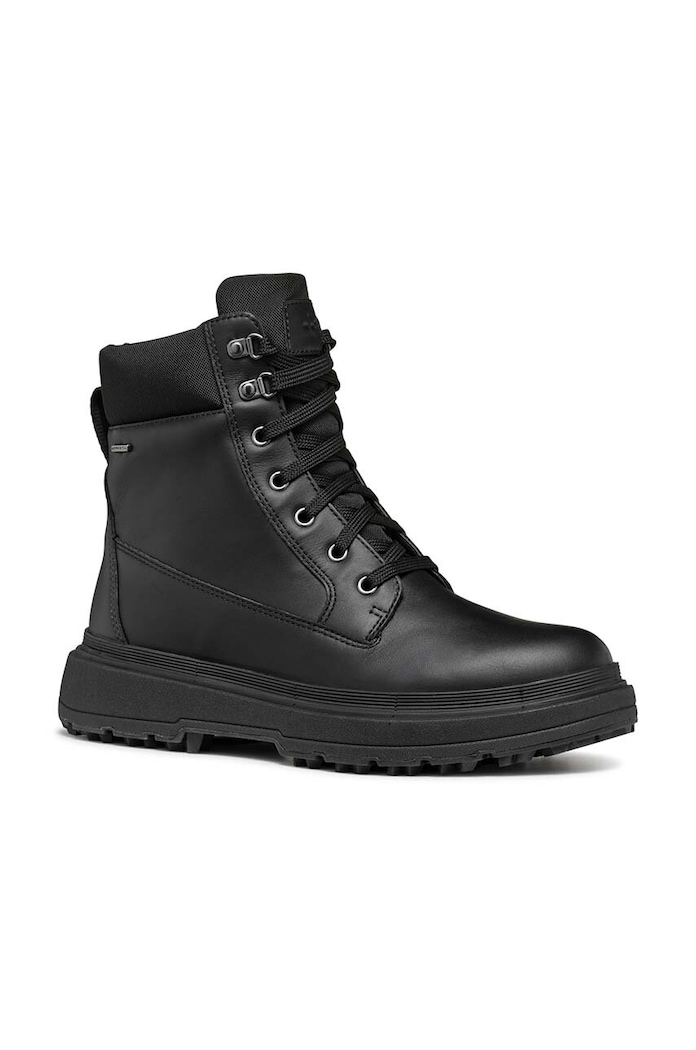 Geox stivaletti alla caviglia in pelle D LAMIDIE + GRIP ABX D46XMB.08511.C9999 nero NC24
