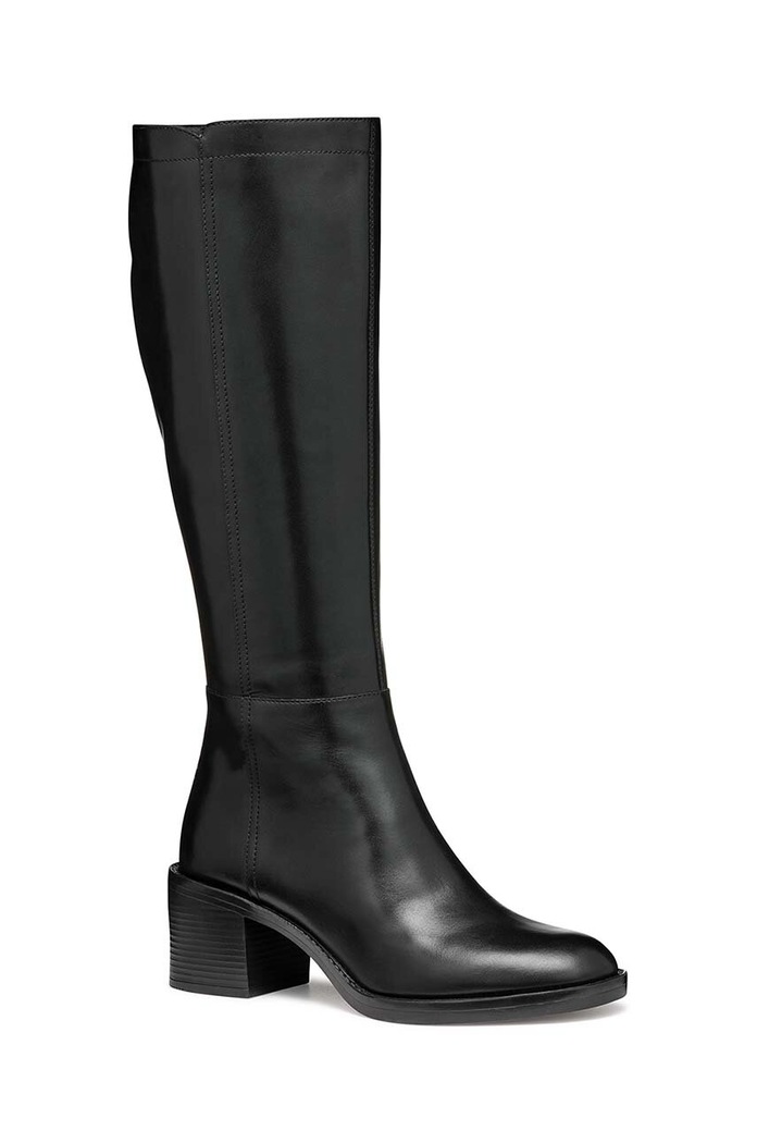 Δερμάτινες μπότες Geox D SERILDA 60 D46XXA.00043.C9999 μαύρο NC24