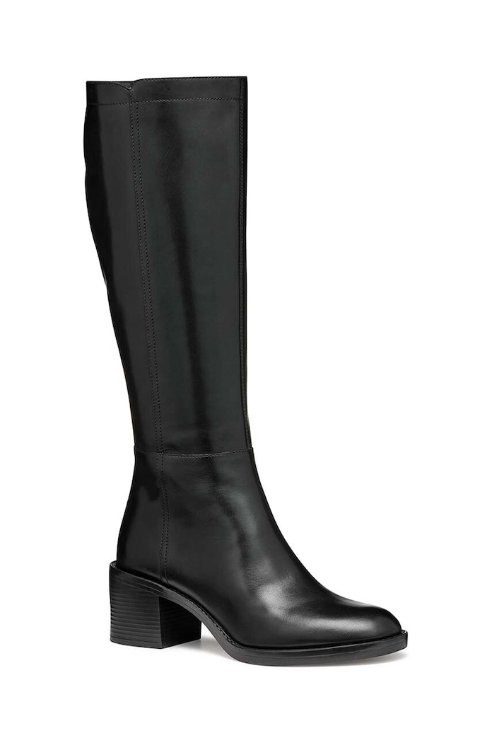 Δερμάτινες μπότες Geox D SERILDA 60 D46XXA.00043.C9999 μαύρο NC24