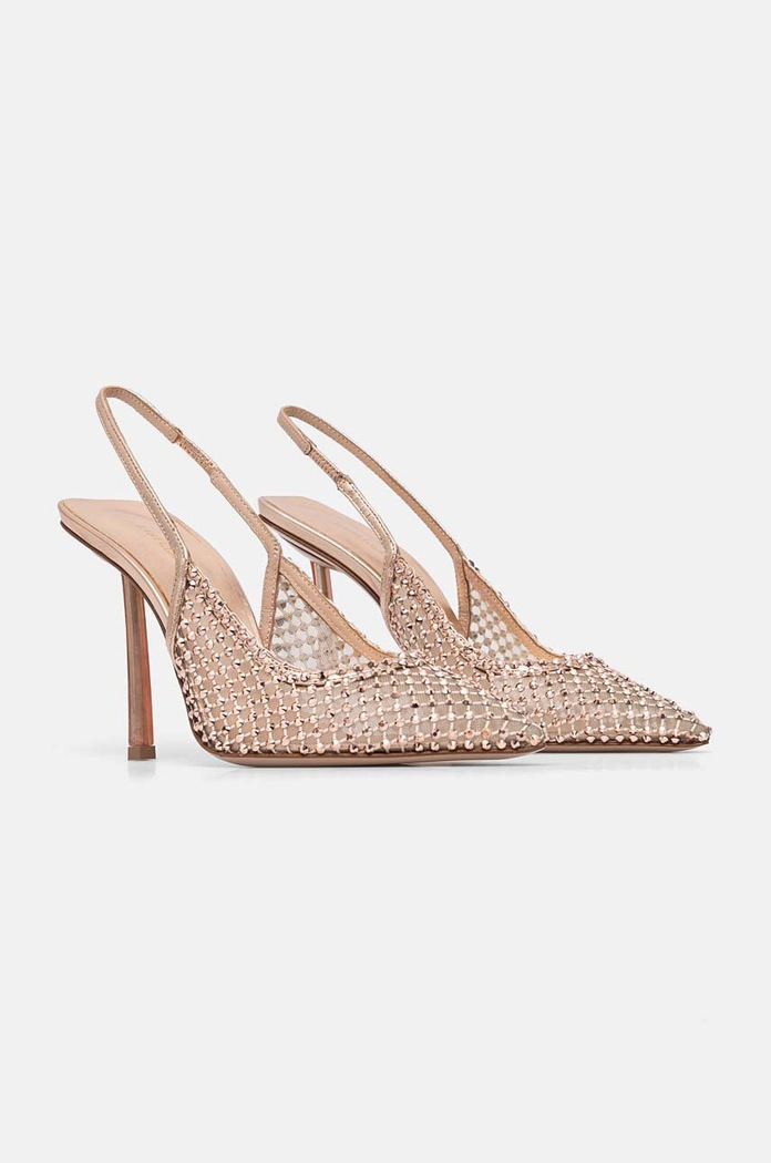 Le Silla pantofi cu toc Chanel Gilda aur 2299U090P1PPCAZ908