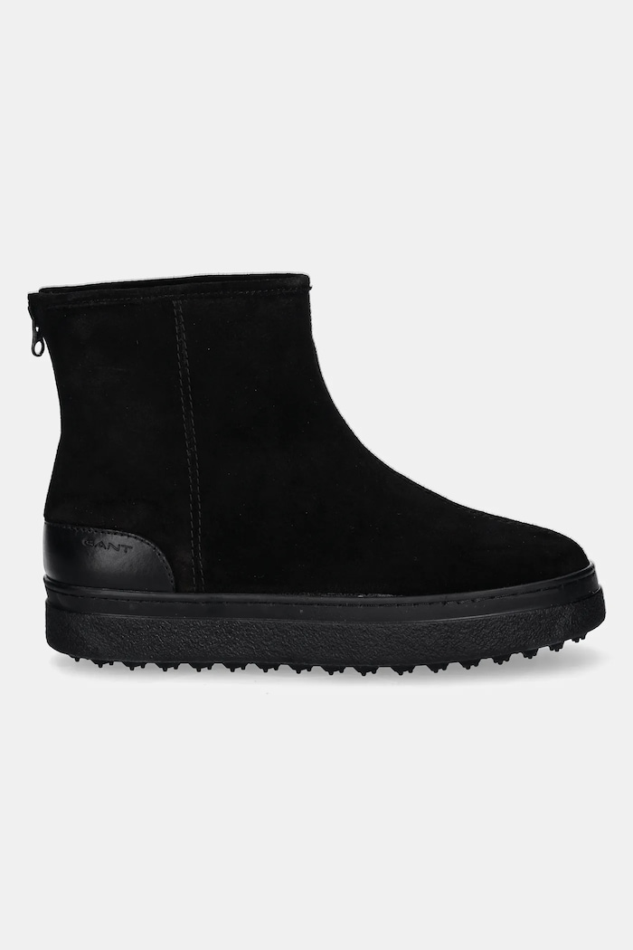 Велурени боти Gant Snowhill 29543783.G00 черен AW24