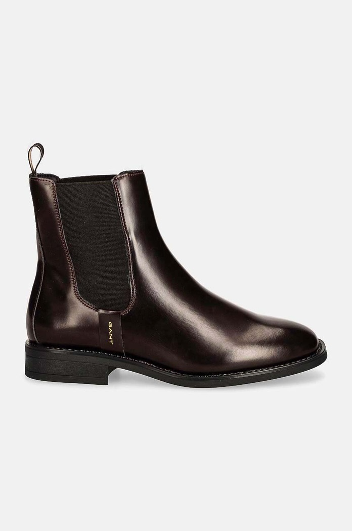 Kožené kotníkové boty Gant Fayy 29551772.G897 burgundské AW24