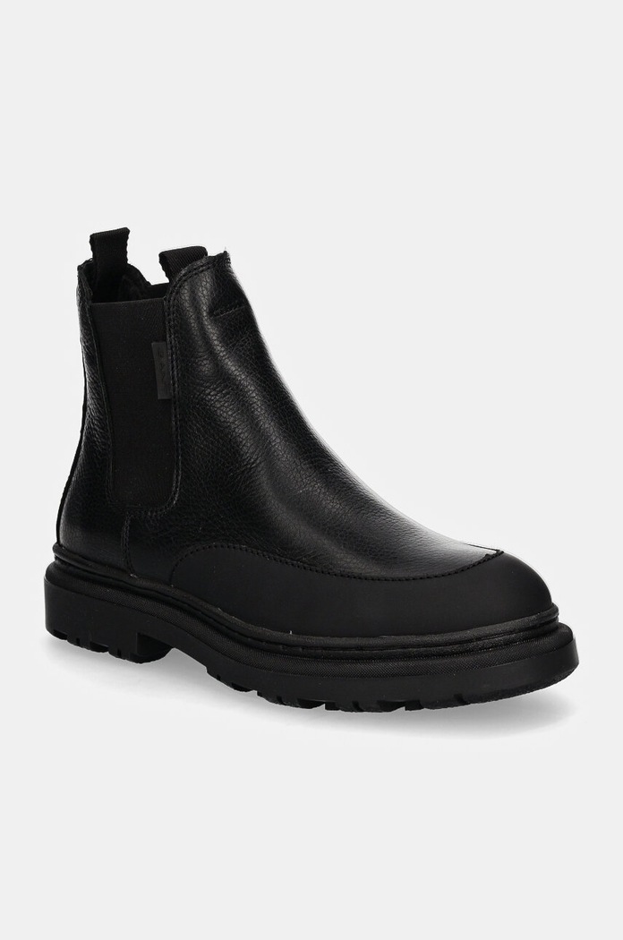 Gant sztyblety skórzane Timbly płaski czarny 29551791.G00