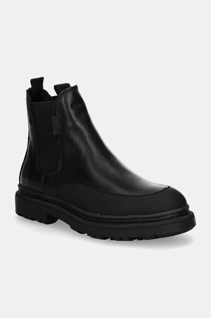 Gant sztyblety skórzane Timbly płaski czarny 29551791.G00