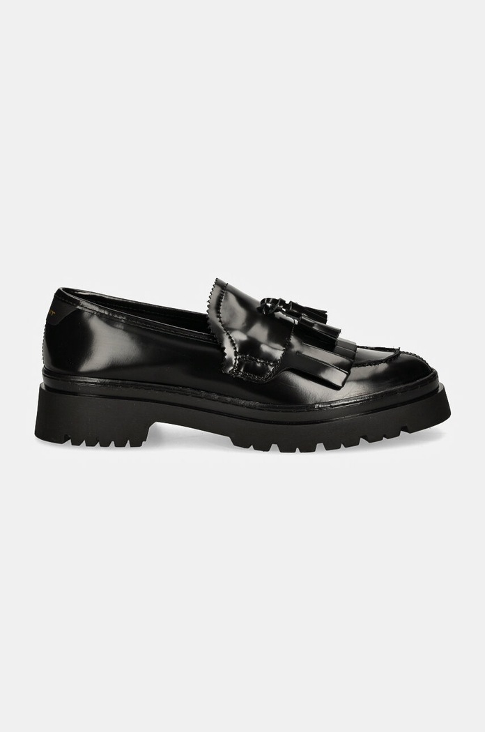 Δερμάτινα μοκασίνια Gant Aligrey 29571723.G00 μαύρο AW24