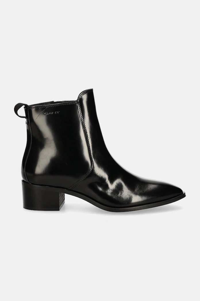 Kožené kotníkové boty Gant St Broomly 29541790.G00 černá AW24
