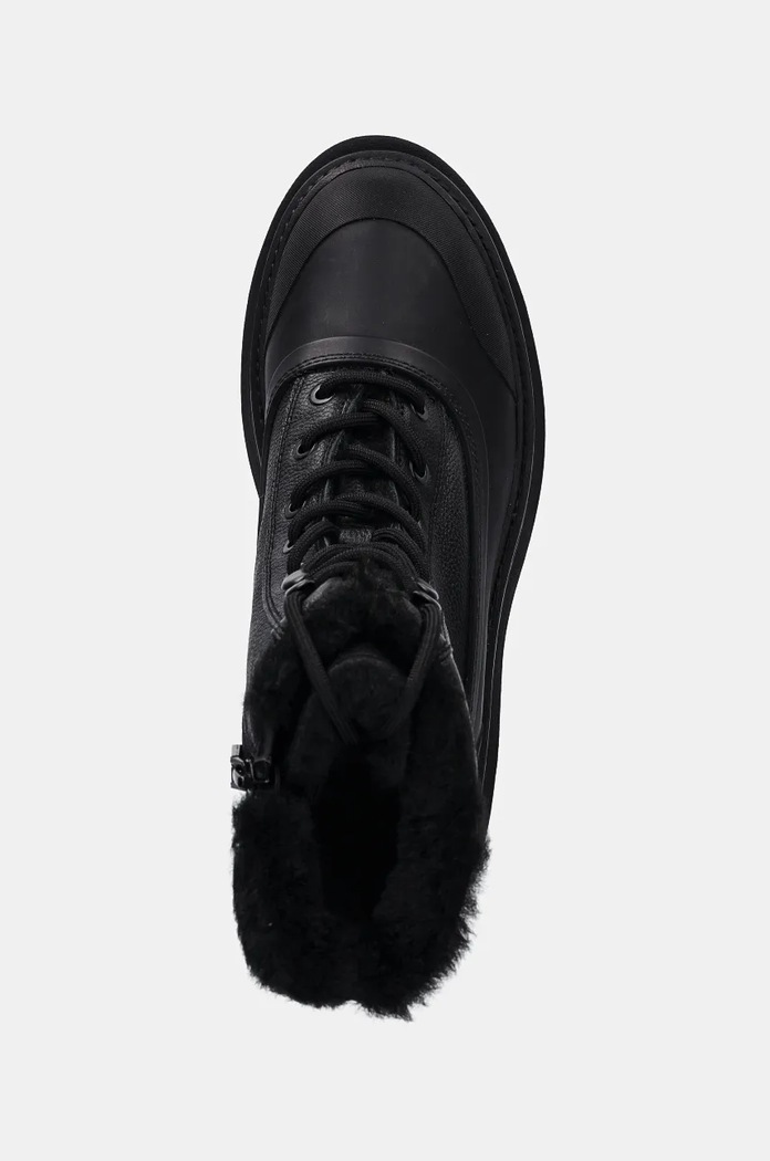 Gležnarji Calvin Klein Jeans FLATFORM LACE UP BOOT PADDED črna YW0YW01557