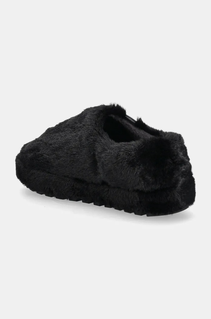 Obuwie Calvin Klein Jeans Kapcie HOME ANKE SLIPPER WN FUR YW0YW01596 czarny