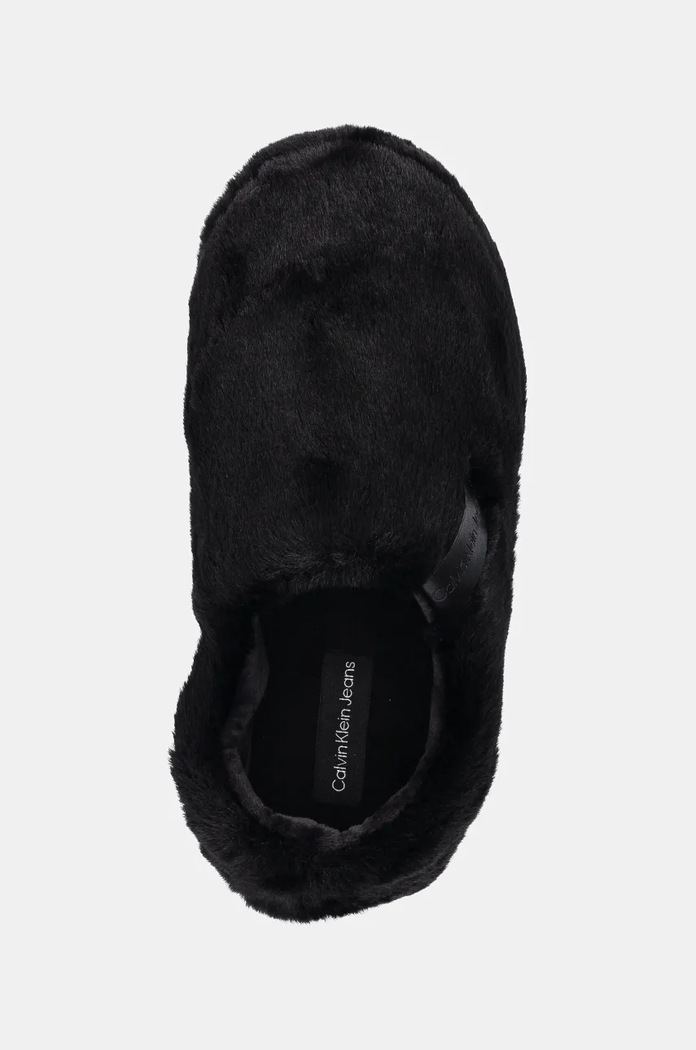 Kapcie HOME ANKE SLIPPER WN FUR Calvin Klein Jeans YW0YW01596 czarny
