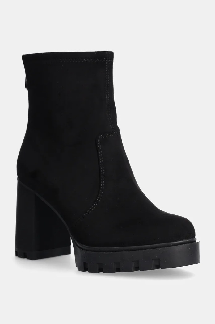 Μποτάκια Calvin Klein Jeans HEEL PLATFORM ZIP BOOT SS χωρίς μόνωση μαύρο YW0YW01601