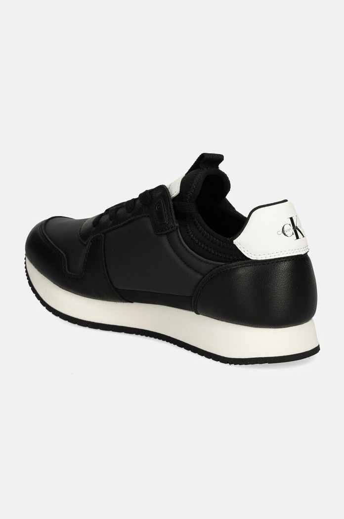 Обувки Маратонки Calvin Klein Jeans RUNNER SOCK LACEUP ML LTH YW0YW01616 черен