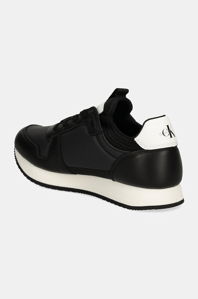 Обувки Маратонки Calvin Klein Jeans RUNNER SOCK LACEUP ML LTH YW0YW01616 черен