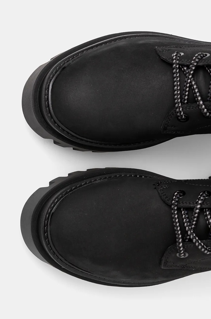 Боти Calvin Klein Jeans FLATFORM LACE UP BOOT MG NB черен YW0YW01683