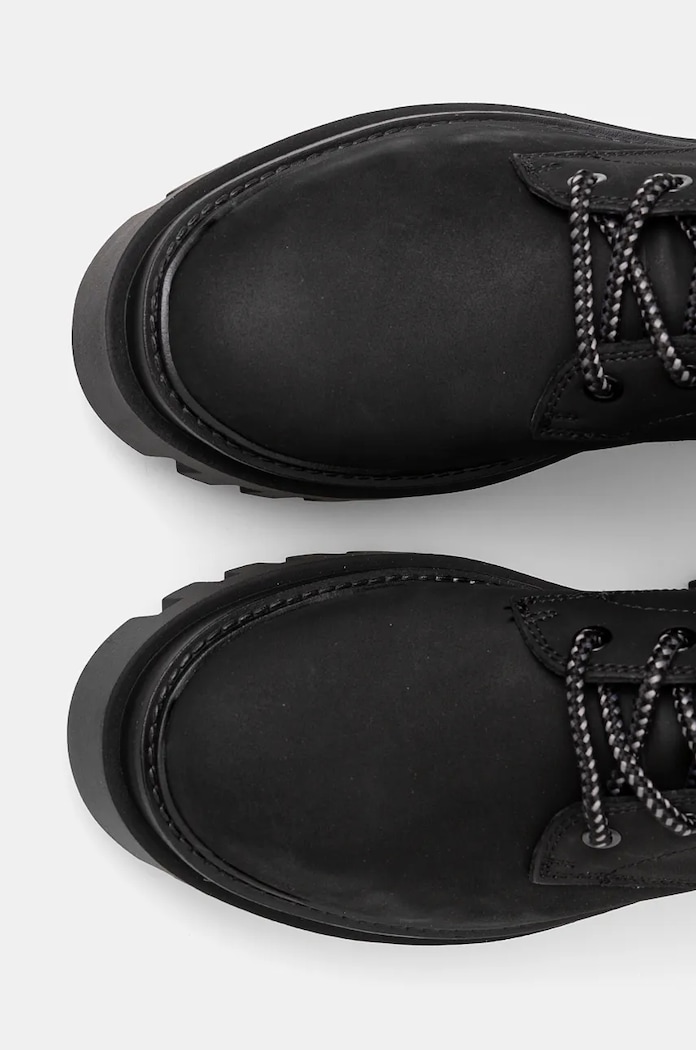 Боти Calvin Klein Jeans FLATFORM LACE UP BOOT MG NB черен YW0YW01683