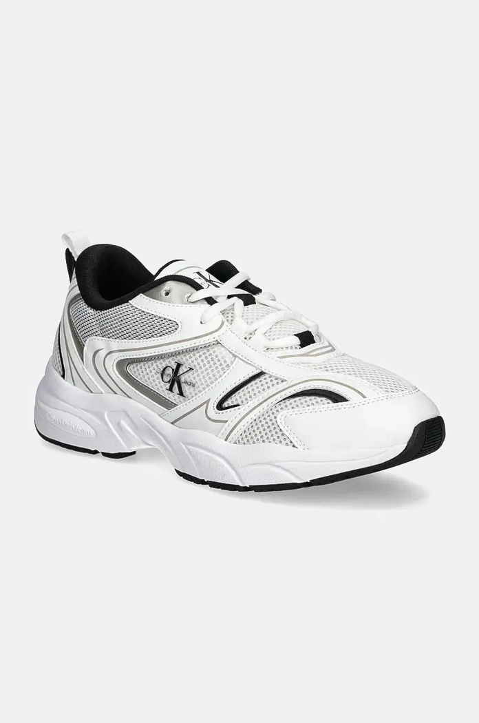 Calvin Klein Jeans Sneakers boty Calvin Klein Jeans RETRO TENNIS MESH ML bílá YW0YW01807
