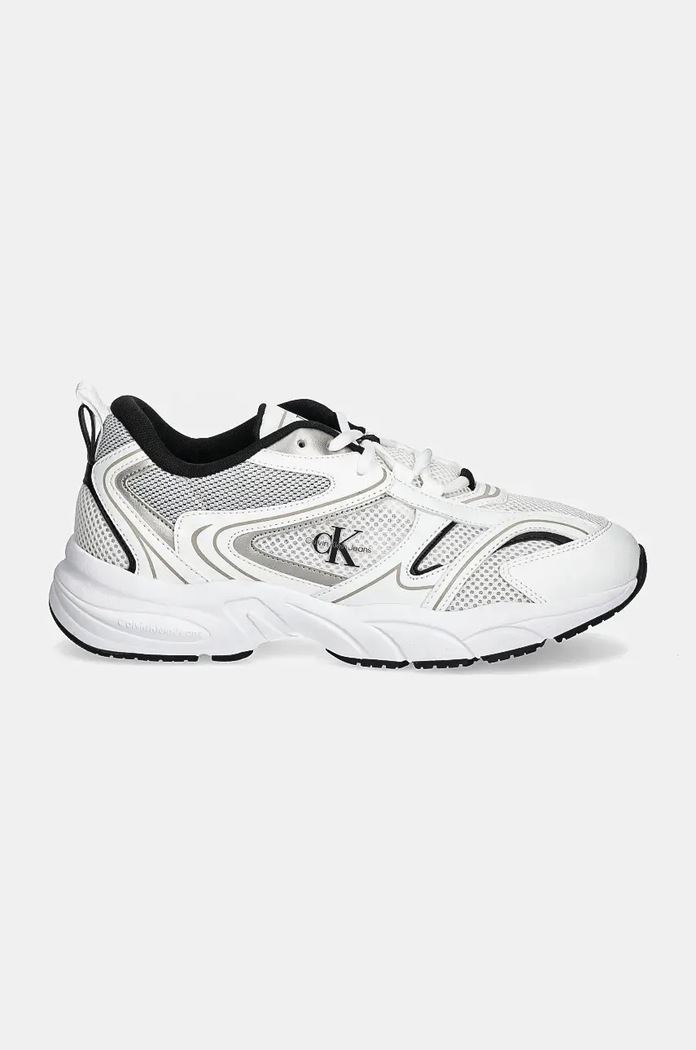 Calvin Klein Jeans Sneakers boty Calvin Klein Jeans RETRO TENNIS MESH ML YW0YW01807 bílá SS25
