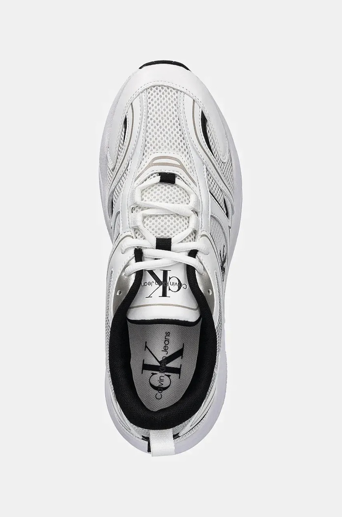Sneakers boty Calvin Klein Jeans RETRO TENNIS MESH ML Calvin Klein Jeans YW0YW01807 bílá