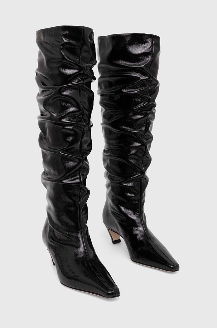 Kožne čizme MSGM 3741MDS710.848.99 crna AW24