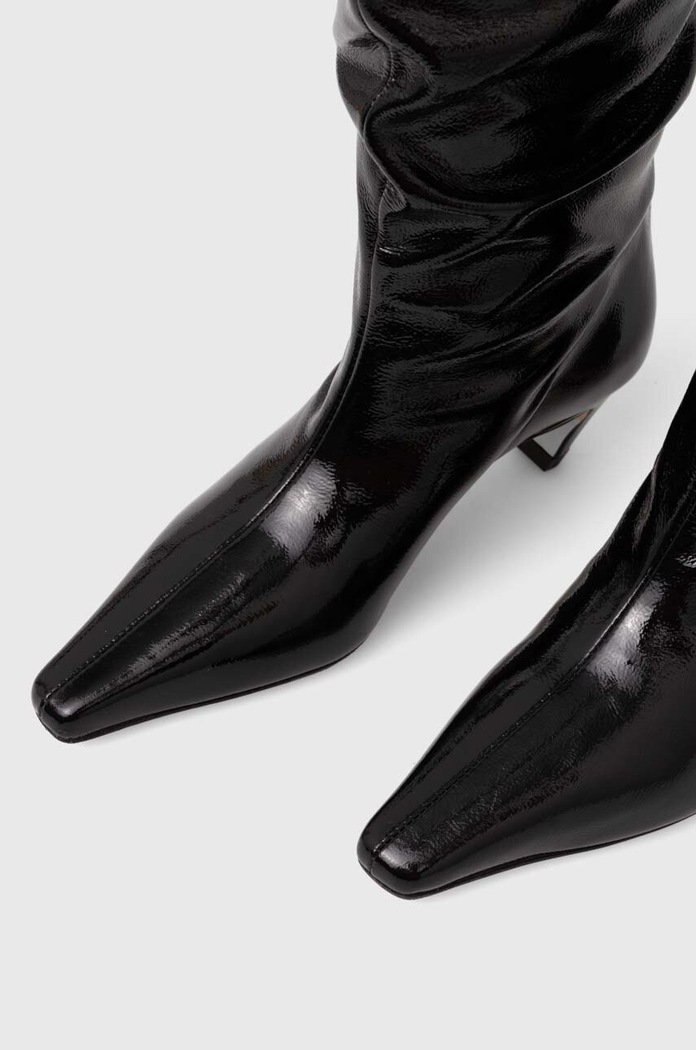 Kožne čizme MSGM 3741MDS710.848.99 crna