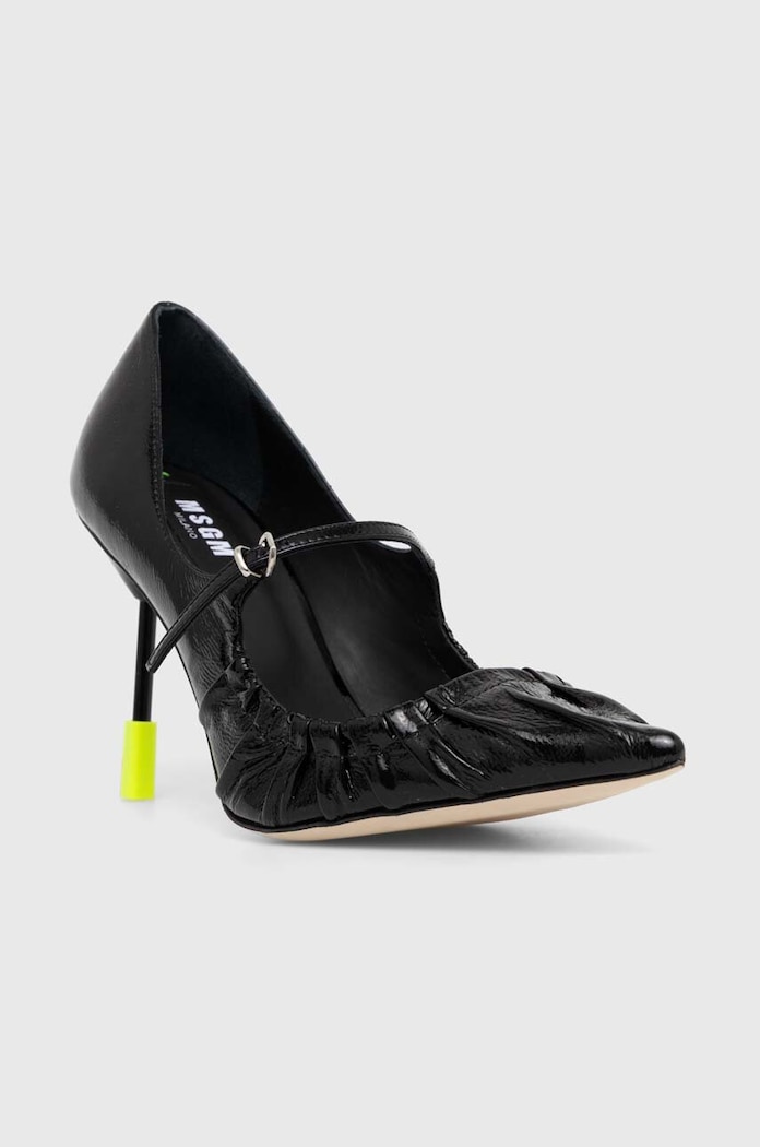Δερμάτινες γόβες MSGM άνω των 8 εκ μαύρο 3741MDS930.848.99