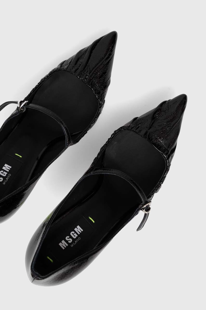 Δερμάτινες γόβες MSGM 3741MDS930.848.99 μαύρο