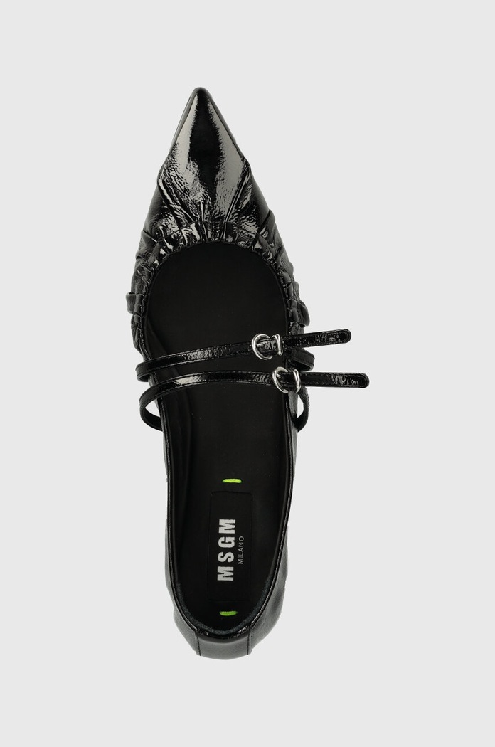 Кожени балеринки MSGM черен 3741MDS420.848.99