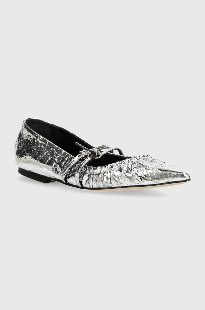 Кожени балеринки MSGM сребърен 3741MDS420.905.90