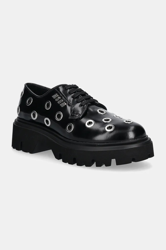 Usnjeni polškornji MSGM Platforma črna 3741MDS154.519.99