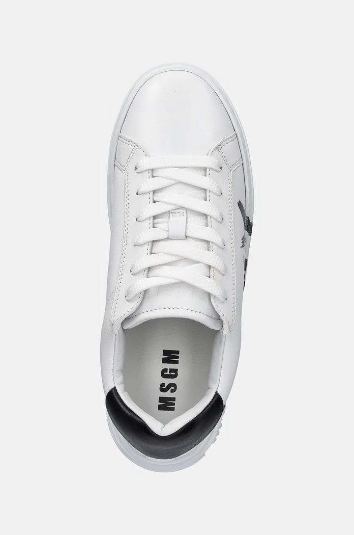 Sneakers din piele MSGM 3741MDS506.924.01 alb