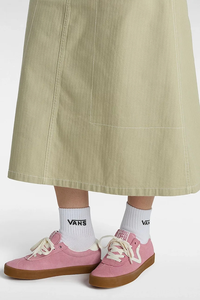 Semišové tenisky Vans Sport Low VN000D09PNK1 růžová