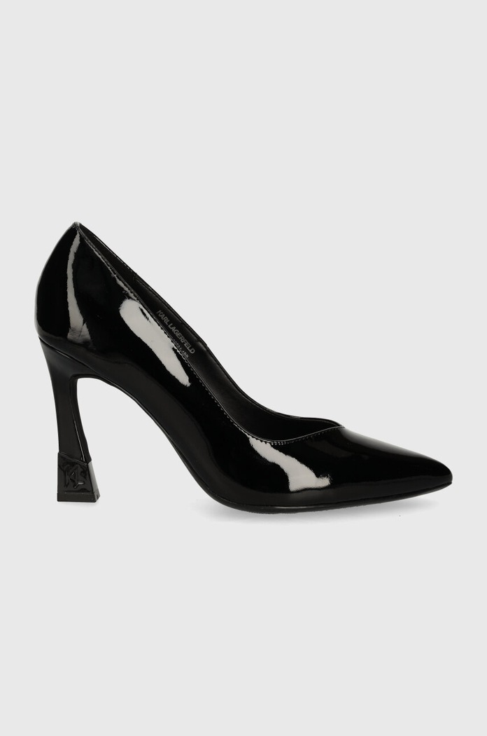 Kožené lodičky Karl Lagerfeld PREMIERE 90 KL33514.1BP černá AW24