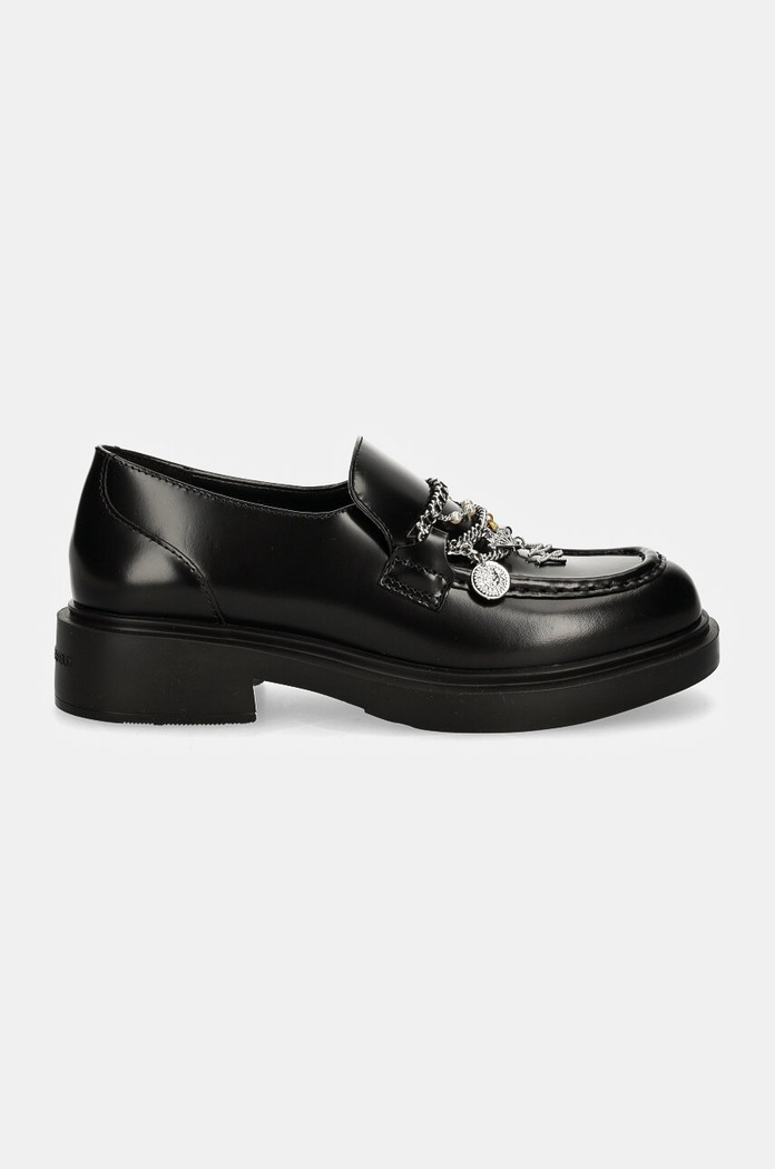 Kožené mokasíny Karl Lagerfeld MACIE KL41214.00S černá NC24
