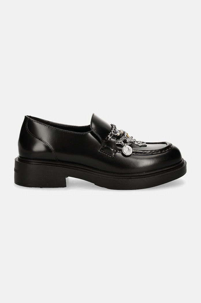 Kožené mokasíny Karl Lagerfeld MACIE KL41214.00S černá NC24